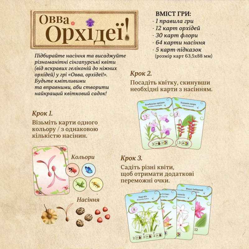 Настільна гра ОВВА. Орхідеї! (Oh my. Orchids!)