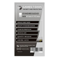 Протектори Games7Days (61 x 112 мм) Standard French Tarot (100 шт)