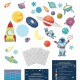 SPACE ADVENTURES” SCRATCH-OFF WALL GROWTH CHART