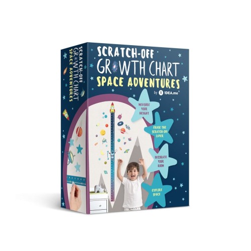Cкретч карты и постеры SPACE ADVENTURES” SCRATCH-OFF WALL GROWTH CHART