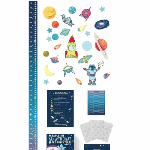 Cкретч карты и постеры SPACE ADVENTURES” SCRATCH-OFF WALL GROWTH CHART