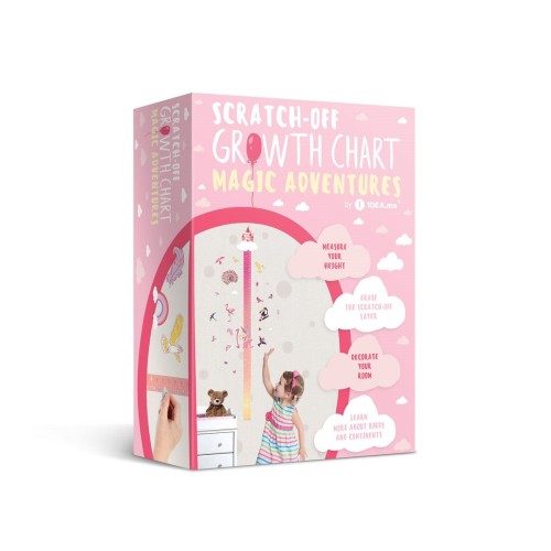 Cкретч карты и постеры MAGIC ADVENTURES” SCRATCH-OFF WALL GROWTH CHART