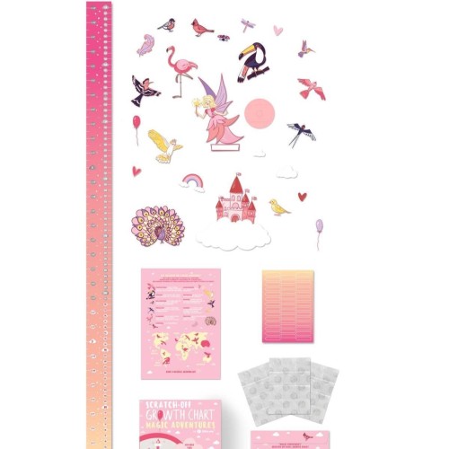 Cкретч карты и постеры MAGIC ADVENTURES” SCRATCH-OFF WALL GROWTH CHART