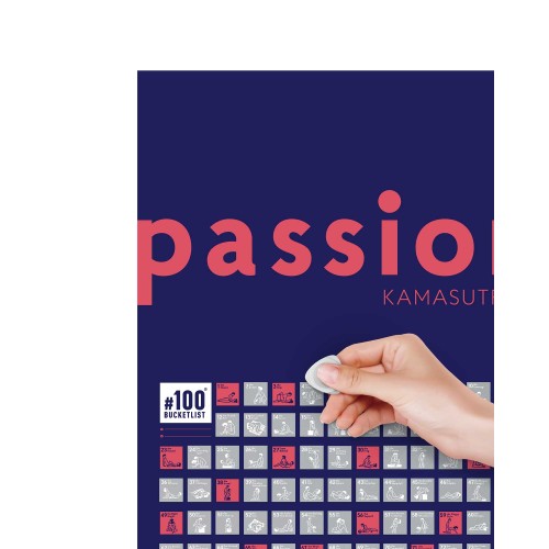Скретч постер "#100Bucketlist KAMASUTRA" passion