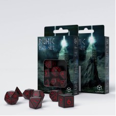 Набір кубиків Runic Black & red Dice Set (7)