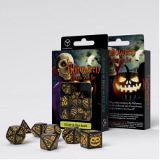 Набір кубиків Halloween Pumpkin Black & Glow in the dark Dice Set (7)