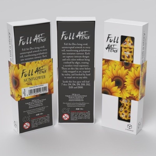 Кубики (дайси) Набір кубиків Full Art Dice Set: Sunflower