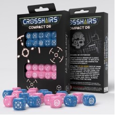 Набір кубиків Crosshairs Compact D6: Blue & Pink Dice Set