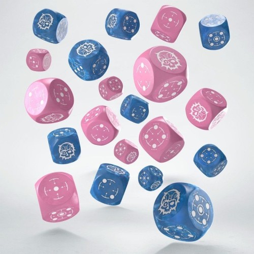 Кубики (дайсы) Набор кубиков Crosshairs Compact D6: Blue & Pink Dice Set