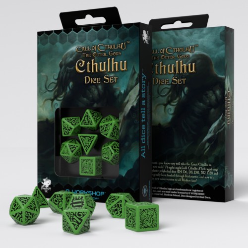 Кубики (дайси) Набір кубиків COC The Outer Gods Cthulhu Dice Set (7)