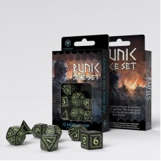 Набір кубиків Runic Black & glow-in-the-dark Dice Set (7)