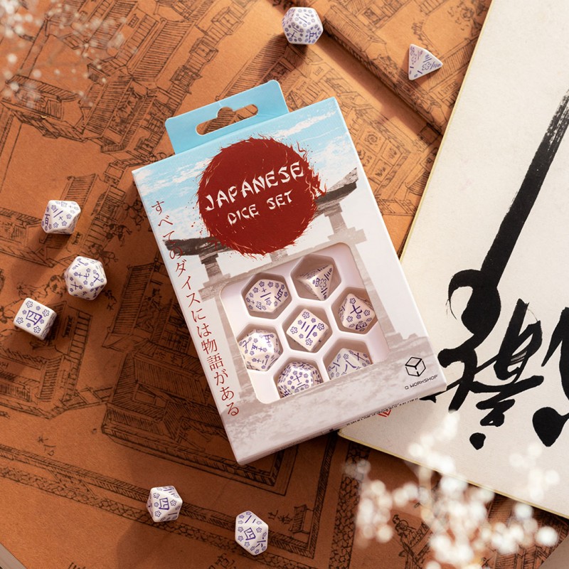 Набір кубиків Japanese Dice Set: Blue Star Lotus (7)