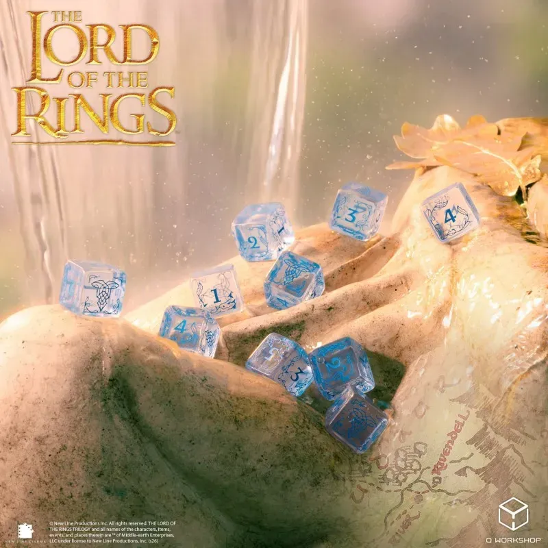 Набір кубиків The Lord of the Rings: Rivendell 10xD6 Dice Set - Water