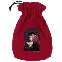 Мешочек Anne Stokes Dice Pouch: Череп гейши