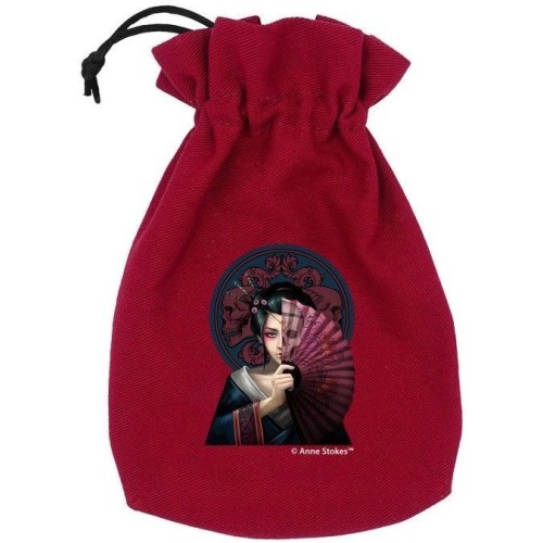 Башти, дайстреї, мішечки, стакани Мішечок Anne Stokes Dice Pouch: Geisha Skull