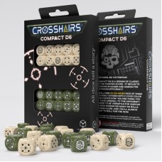 Набір кубиків Crosshairs Compact D6: Beige & Olive Dice Set