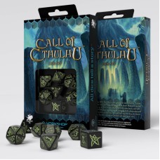 Набір кубиків Call of Cthulhu Black & glow-in-the-dark Dice Set (7)