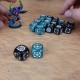 Набор кубиков Crosshairs Compact D6: Stormy & Black Dice Set
