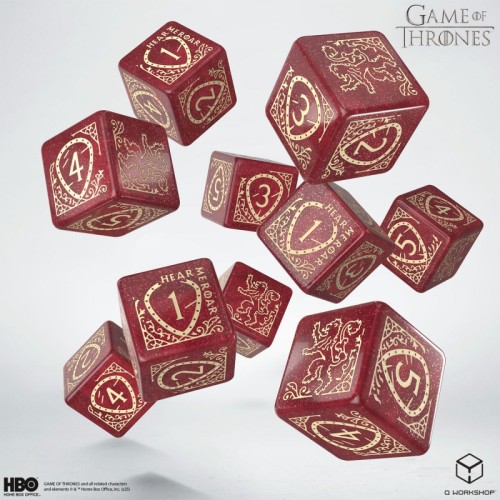 Набор кубиков Game of Thrones. Ланнистер 10xD6 Dice Set