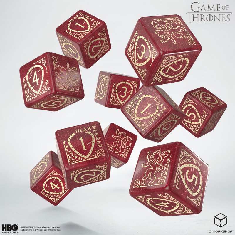 Набор кубиков Game of Thrones. Ланнистер 10xD6 Dice Set