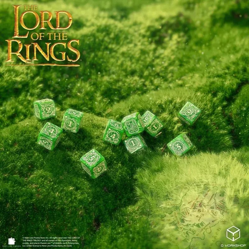 Набір кубиків The Lord of the Rings: Shire 10xD6 Dice Set
