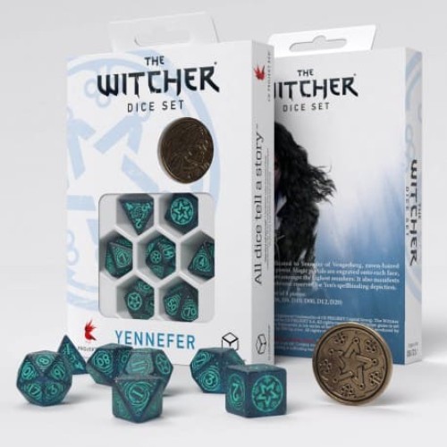 Кубики (дайси) Набір кубиків The Witcher Dice Set. Yennefer - Sorceress Supreme Dice Set (7)