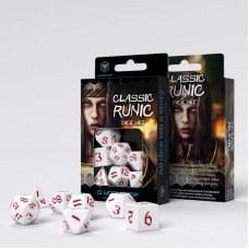 Набір кубиків Classic Runic White & red Dice Set (7)