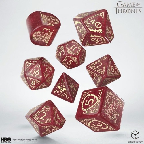 Кубики (дайси) Набір кубиків Game of Thrones. Lannister Dice Set