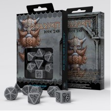 Набір кубиків Dwarven Gray & black Dice Set (7)