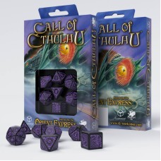 Набір кубиків COC Horror on the Orient Express Black & purple Dice Set (7)