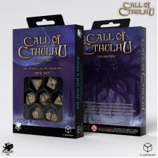 Набор кубиков Call of Cthulhu 7th Edition Blue-green & Gold Dice Set