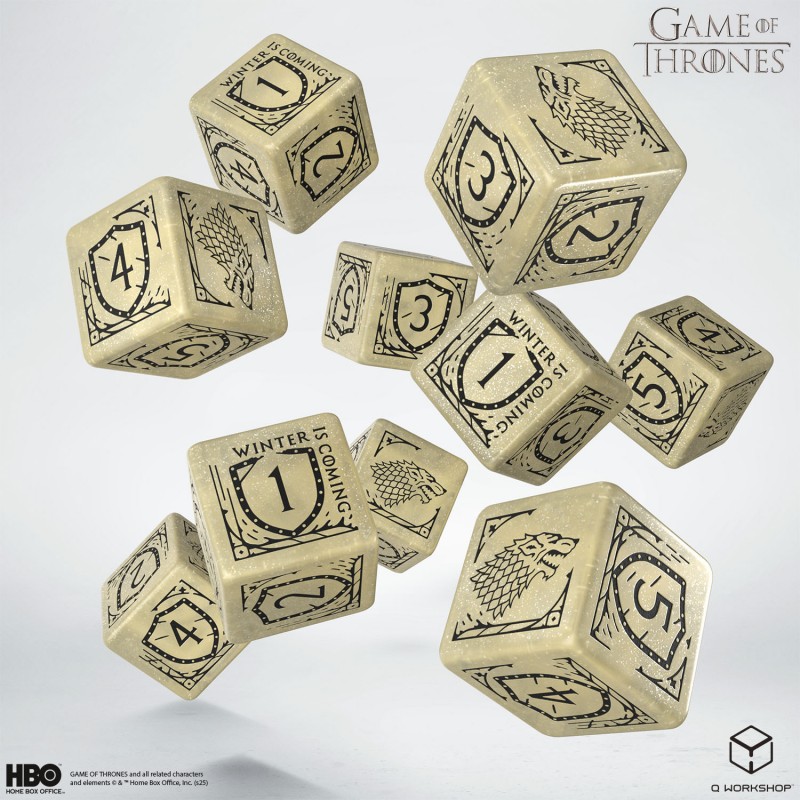 Набор кубиков Game of Thrones. Stark 10xD6 Dice Set