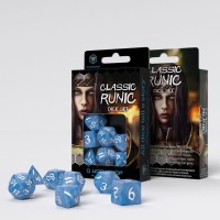 Набор кубиков Classic Runic Glacier & White Dice Set (7)