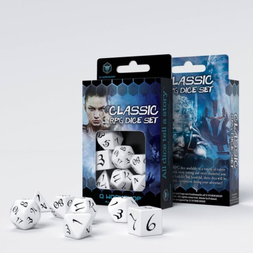 Набор кубиков Classic RPG White & black Dice Set (7)