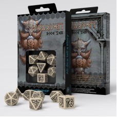 Набір кубиків Dwarven Beige & black Dice Set (7)