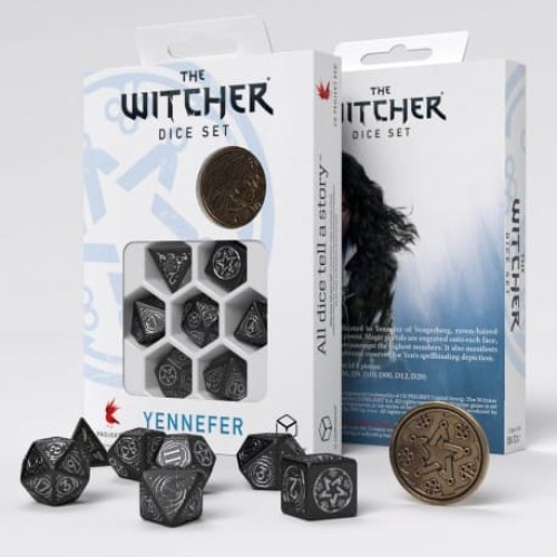 Кубики (дайси) Набір кубиків The Witcher Dice Set. Yennefer - The Obsidian Star Dice Set (7)