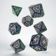 Набор кубиков Tribal Dice Set: Blue-green & Beige