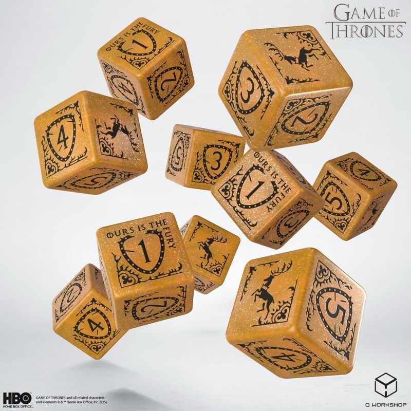 Набор кубиков Game of Thrones. Baratheon 10xD6 Dice Set