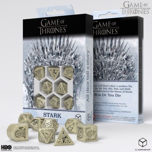 Кубики (дайси) Набір кубиків Game of Thrones. Stark Dice Set