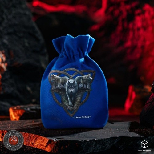Башти, дайстреї, мішечки, стакани Мішечок Anne Stokes Dice Pouch: Wolf Trio