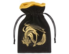 Мішечок Dragon Black & golden Velour Dice Bag