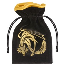 Мішечок Dragon Black & golden Velour Dice Bag