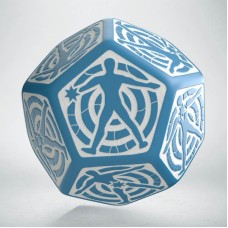 Кубик D12 Hit Location Blue & white die