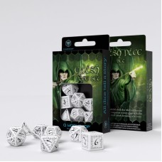 Набір кубиків Elvish White & Black Dice Set (7)