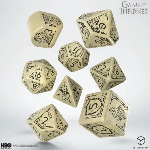 Кубики (дайсы) Набор кубиков Game of Thrones. Stark Dice Set