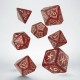 Набор кубиков Tribal Dice Set: Shimmering red & Beige