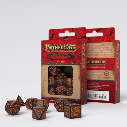 Кубики (дайси) Набір кубиків Pathfinder Hell's Vengeance Dice Set (7)