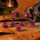 Кубики (дайси) Набір кубиків Runic Shimmering black with magenta Dice Set