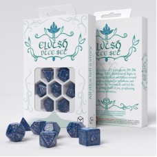 Набір кубиків Elvish Cobalt & Silver Dice Set (7)