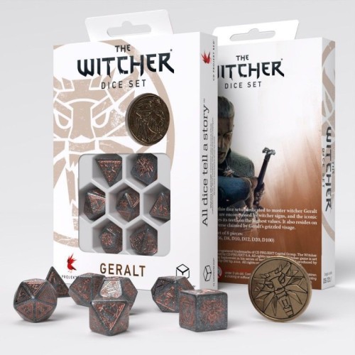 Кубики (дайси) Набір кубиків The Witcher Dice Set. Geralt - Price of Neutrality (7)